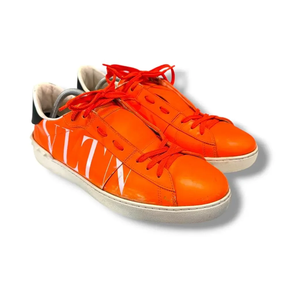 Valentino Garavani VLTN Open Fluorescent Sneakers ‘Orange’ | Size 45EU(12US)